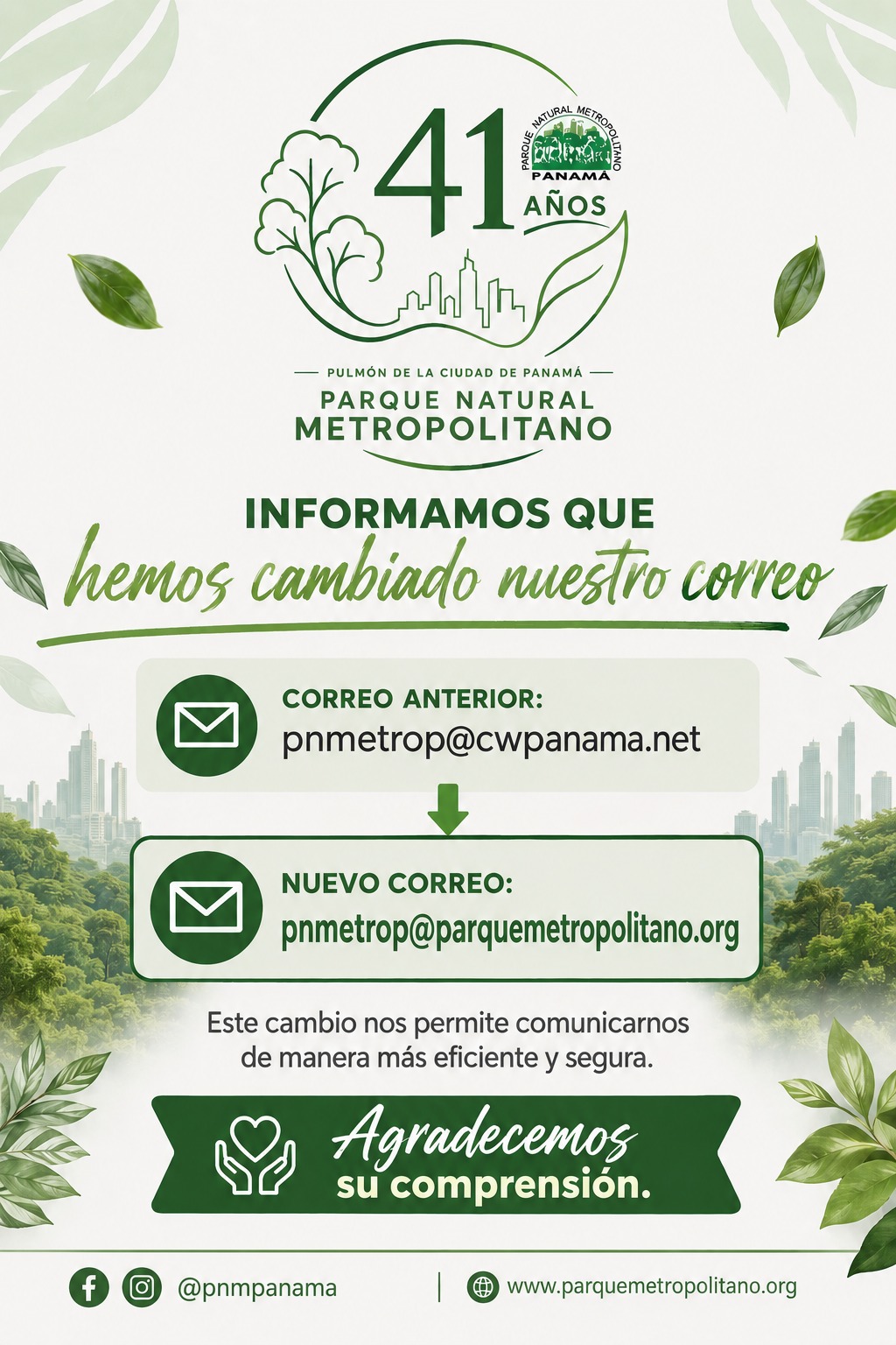 correo nuevo parque